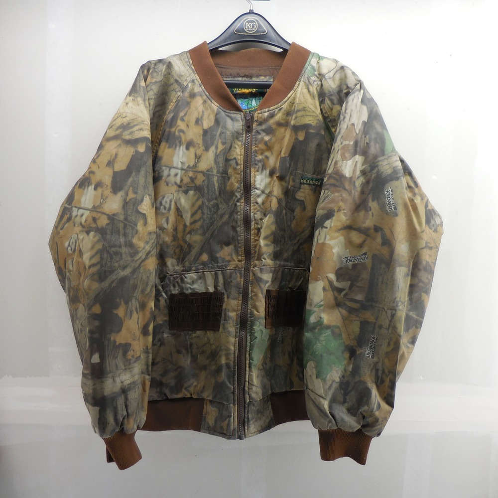 Hodgman Advantage Timber Camo Bomber Jacket Mens XL Hunting Insulated 4043